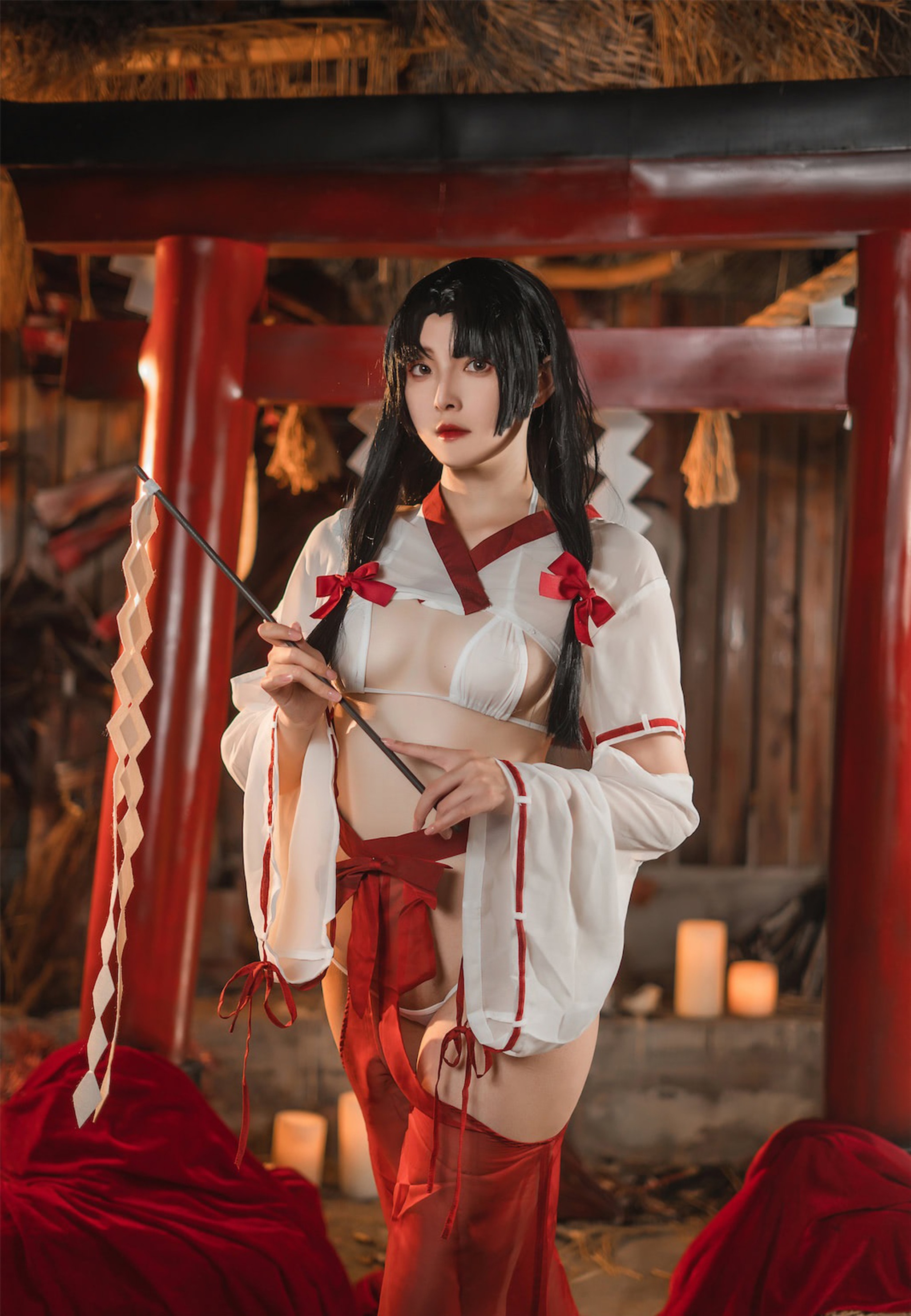 图片[1]-Natsuko夏夏子 – NO.018  祈愿巫女[54P]-XikXak